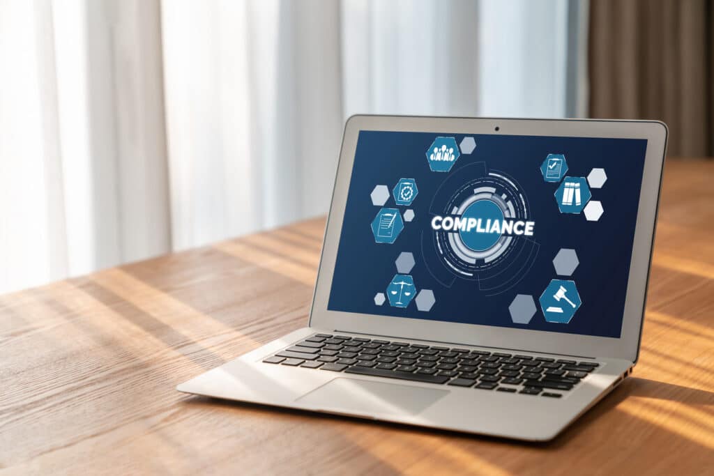 Compliance system for modish online corporate business