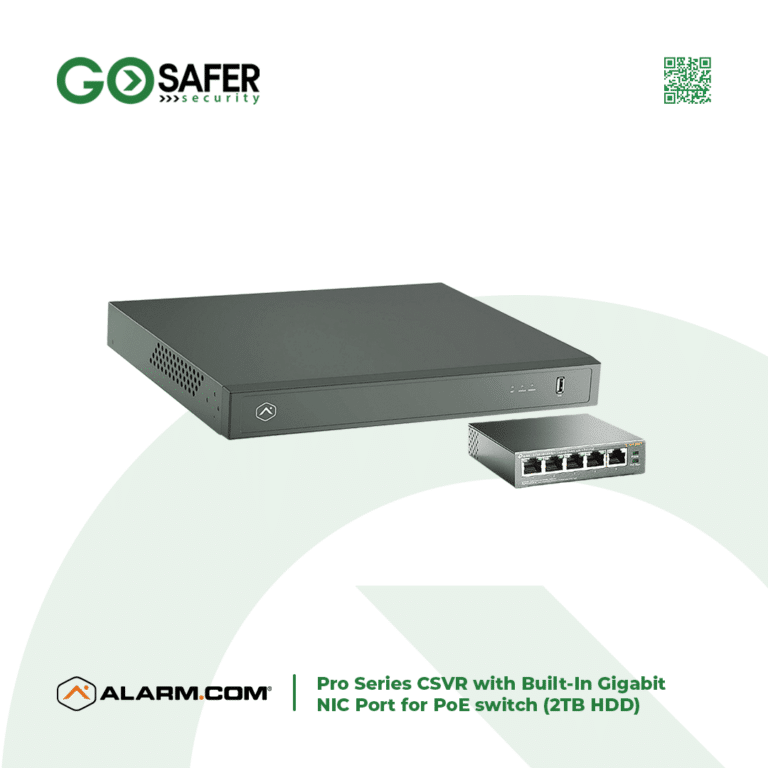 1 Alarm.com Pro Series CSVR with Built In Gigabit NIC Port for PoE switch 2TB HDD