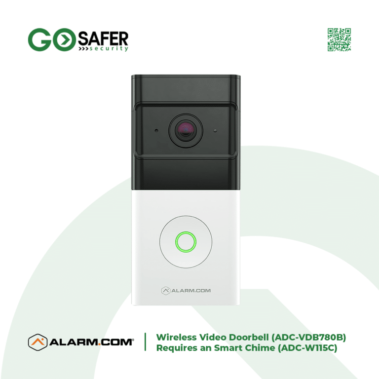 1 Alarm.com Wireless Video Doorbell ADC VDB780B Requires an Alarm.com Smart Chime ADC W115C