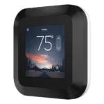 Alarm.com Smart Thermostat HD – Color Touchscreen Display (Black Display)